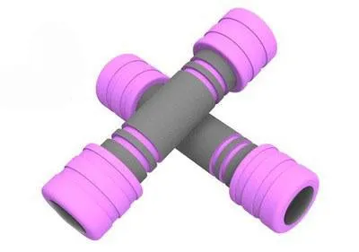1PCS 1KG Home sports ladies foam soft dumbbells thin arm dumbbell set fixed dumbbells fitness equipment
