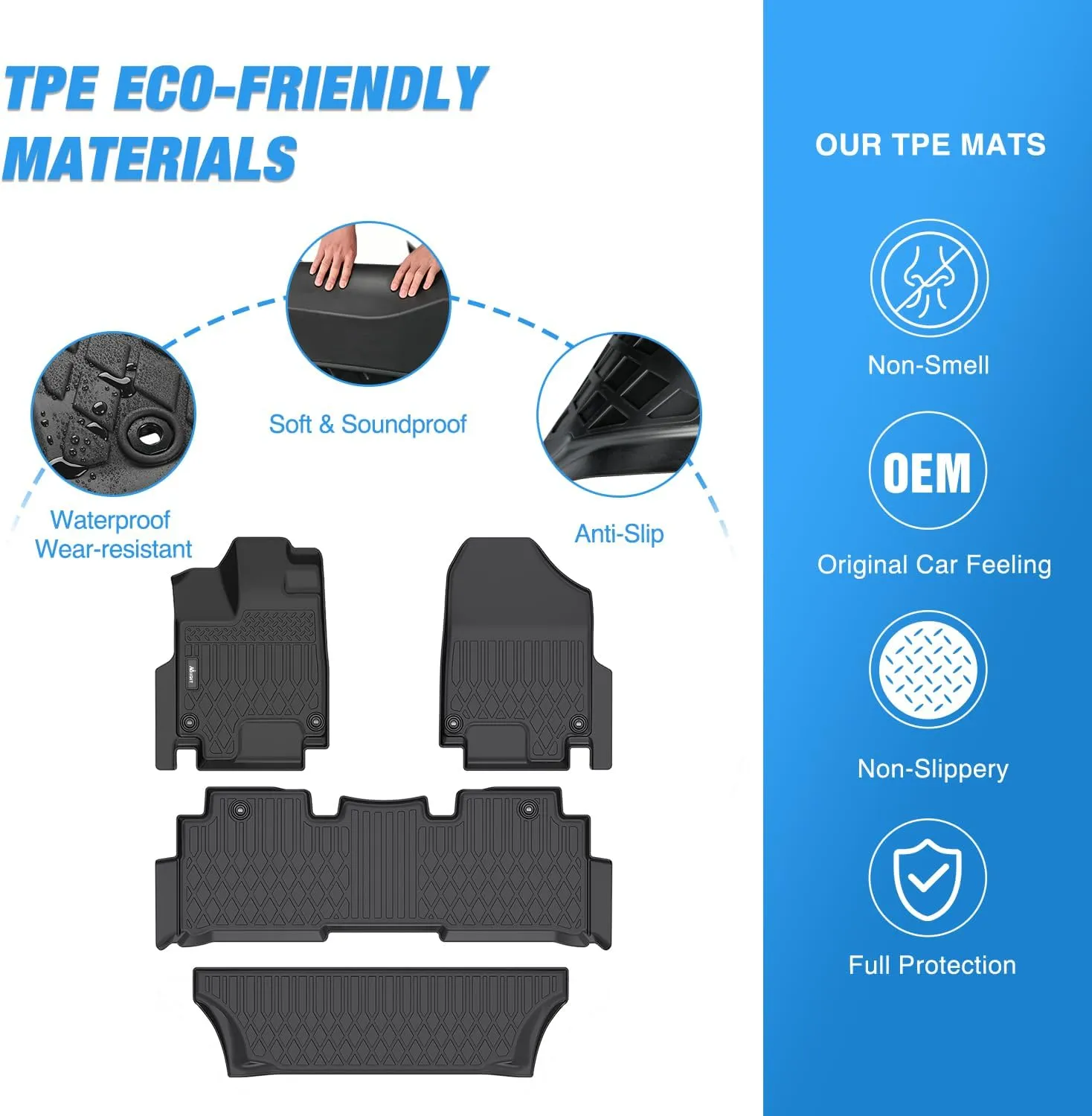 2018-2025 Honda Odyssey TPE Floor Mats