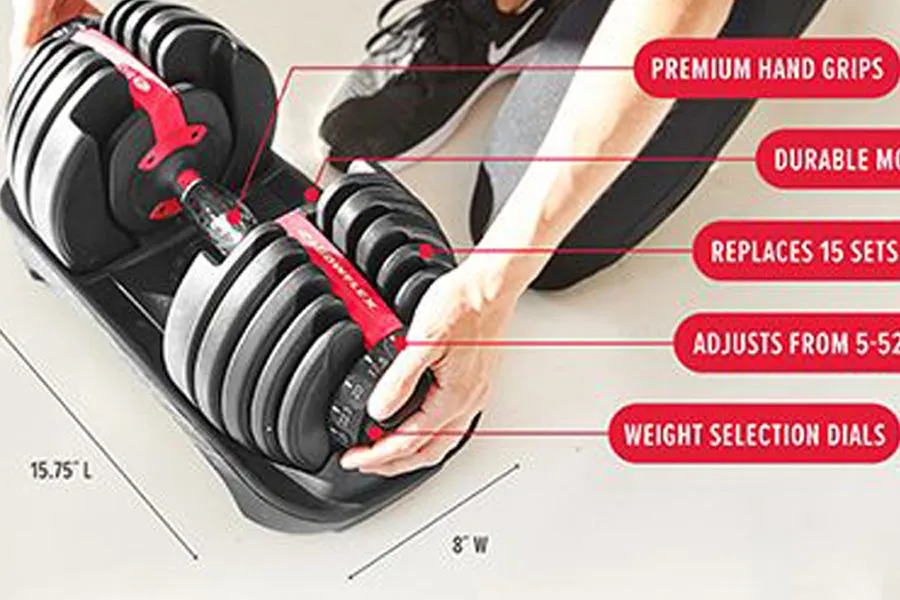 Bowflex SelectTech Dumbbells (5-52lbs)