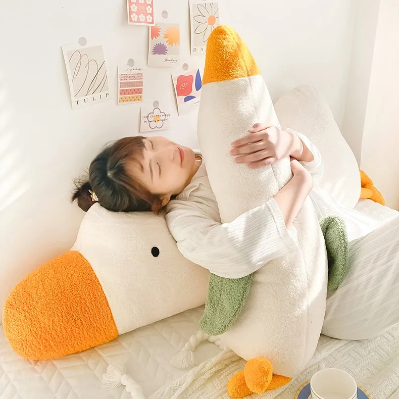 Cute Big White Goose Sleeping Pillow