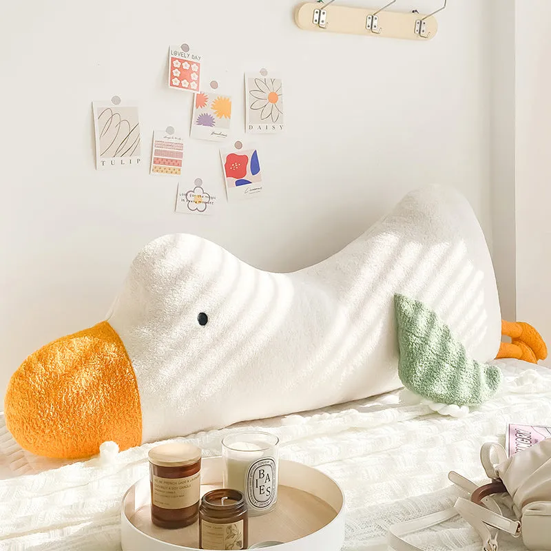 Cute Big White Goose Sleeping Pillow
