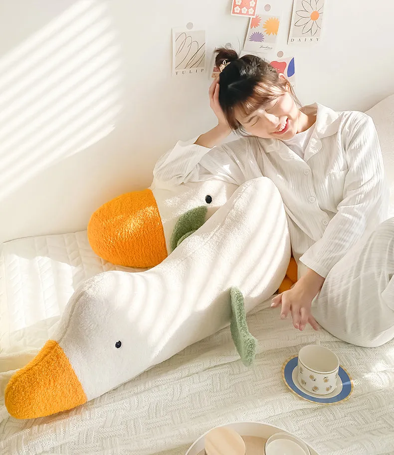 Cute Big White Goose Sleeping Pillow