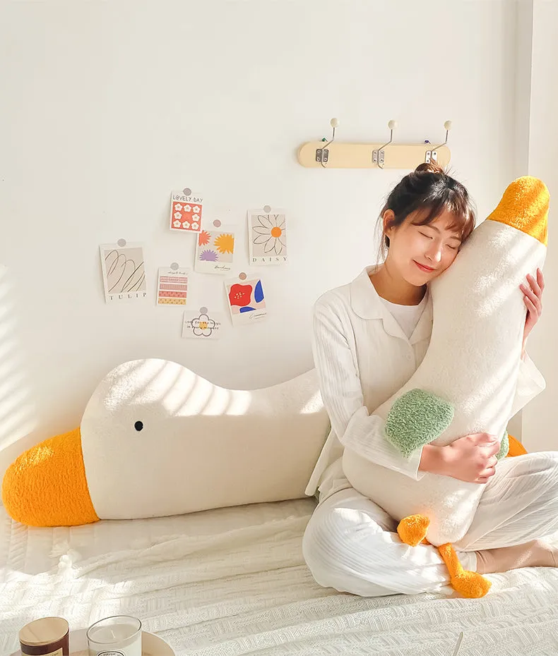 Cute Big White Goose Sleeping Pillow