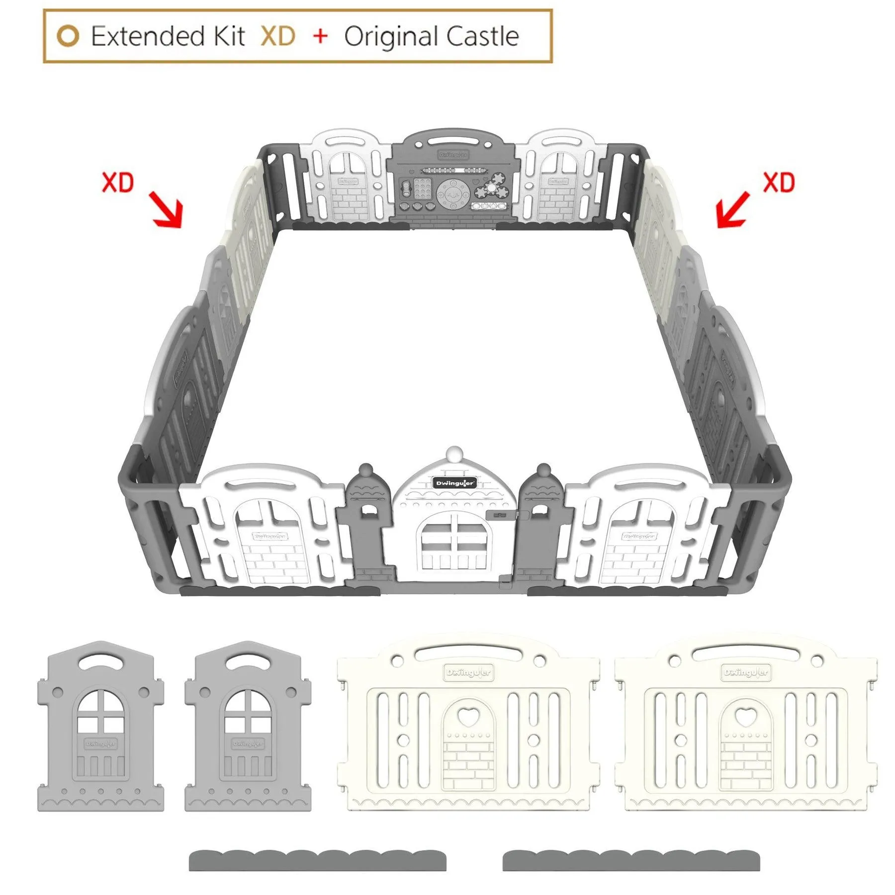 Dwinguler Castle Playpen Extension Kit