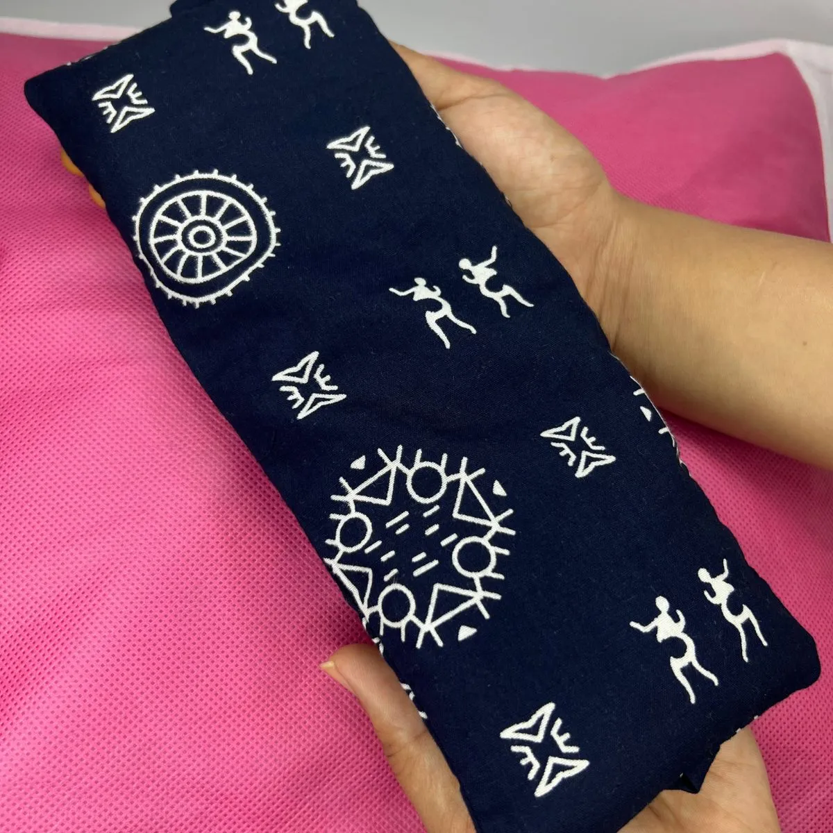 Eye Pillow | Relaxation | Detox Essentials | Buckwheat Hull Filling | Navy Blue