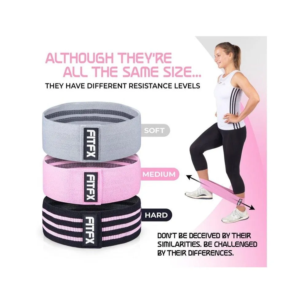 FITFX Set of 3 Resistance Bands multi colors