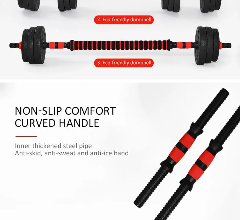 Home Gym 40KG Dumbbell/Barbell Set