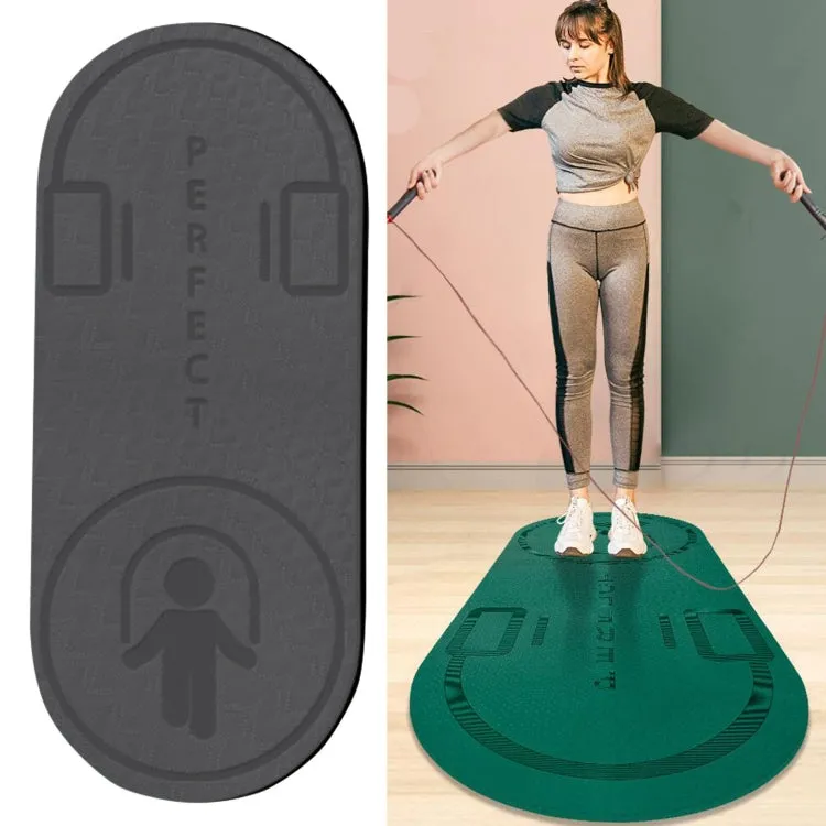 Indoor Skipping Mat Sound Insulation Shock Absorption Thickened Skipping Blanket Non-Slip Yoga Mat, Size: 140 x 60cm(Deep Gray Cushion)