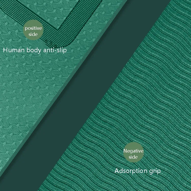 Indoor Skipping Mat Sound Insulation Shock Absorption Thickened Skipping Blanket Non-Slip Yoga Mat, Size: 140 x 60cm(Matcha Green)