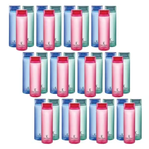 Kuber Industries Set of 6 Plastic Water Bottle | 1 Litre Round Plastic Water Bottle | Refrigerator Safe and BPA free PET Water Bottle |Perfect For School College Work Gym | Pack of 6 | Multicolour