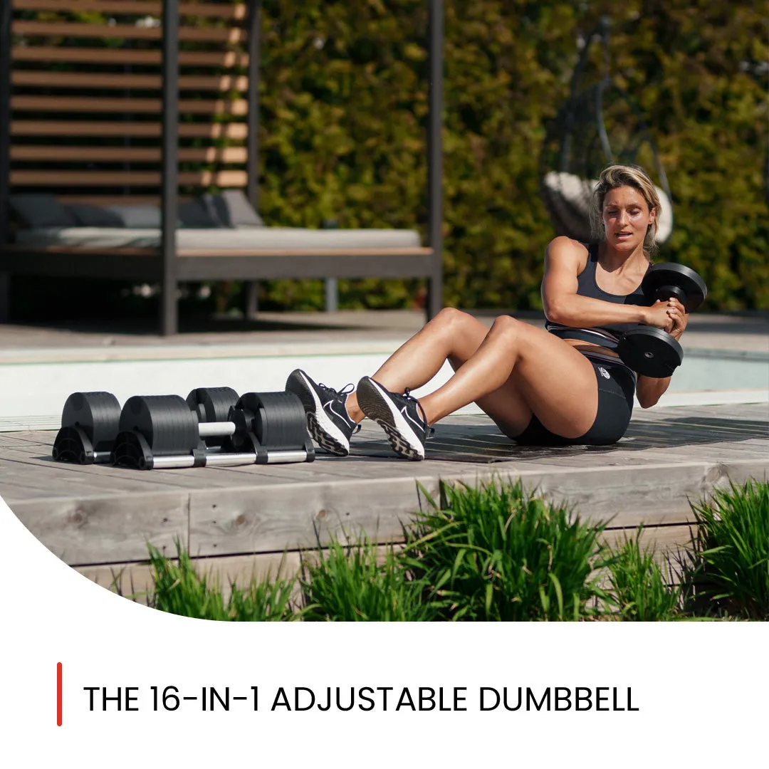 NUOBELL Adjustable Dumbbell Set 5-80 lbs