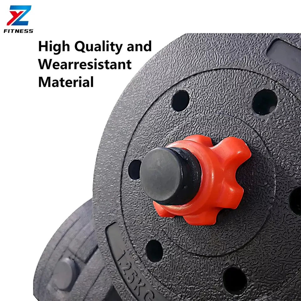 Pair of Adjustable Plastic Dumbbell