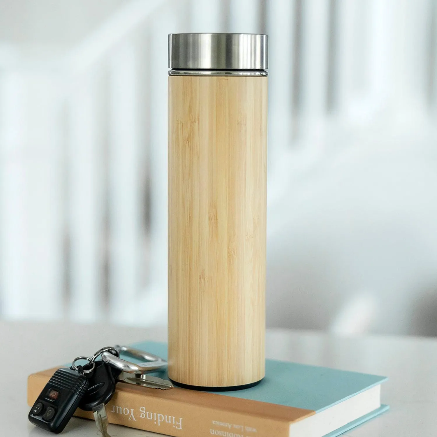 Personalized Insulated Bamboo Water Bottles