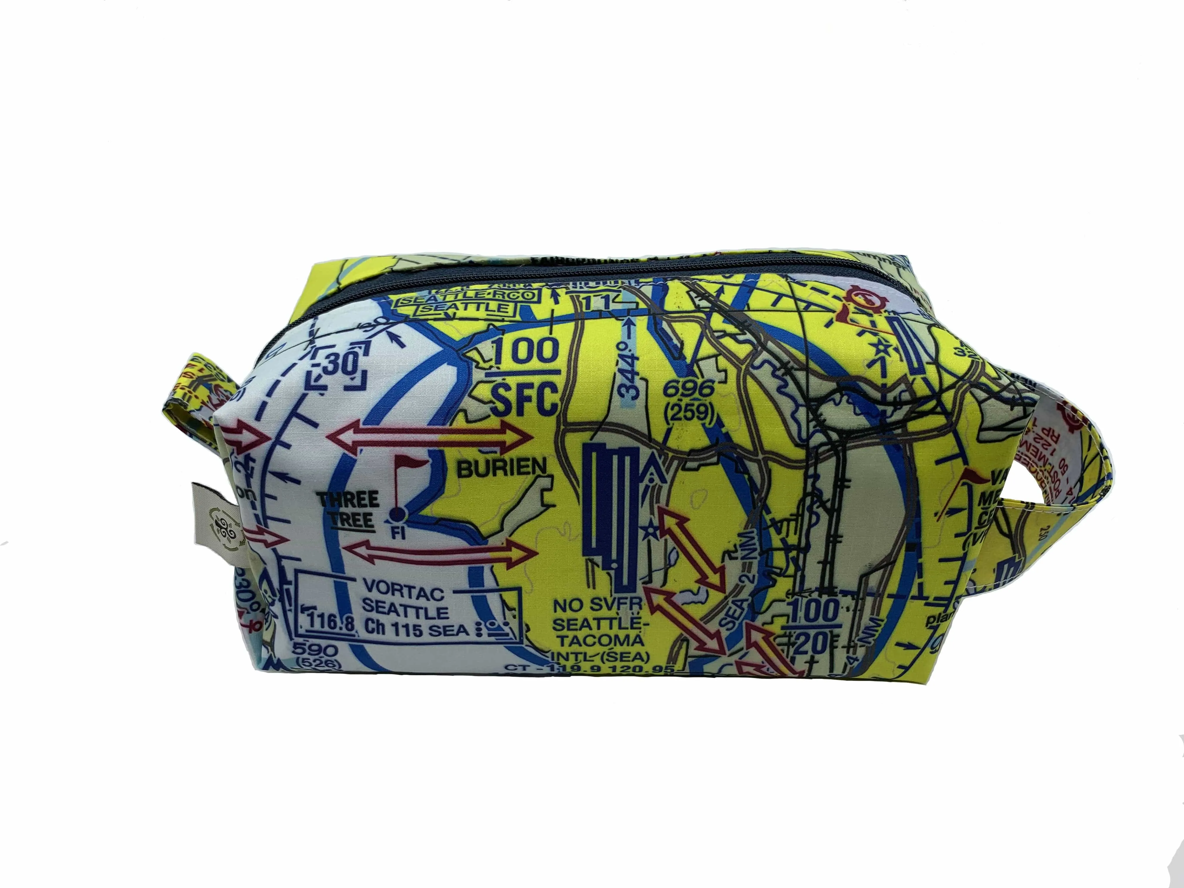 Pilot Dopp Kit & Toiletry Bag - Choose your VFR Terminal Area Chart