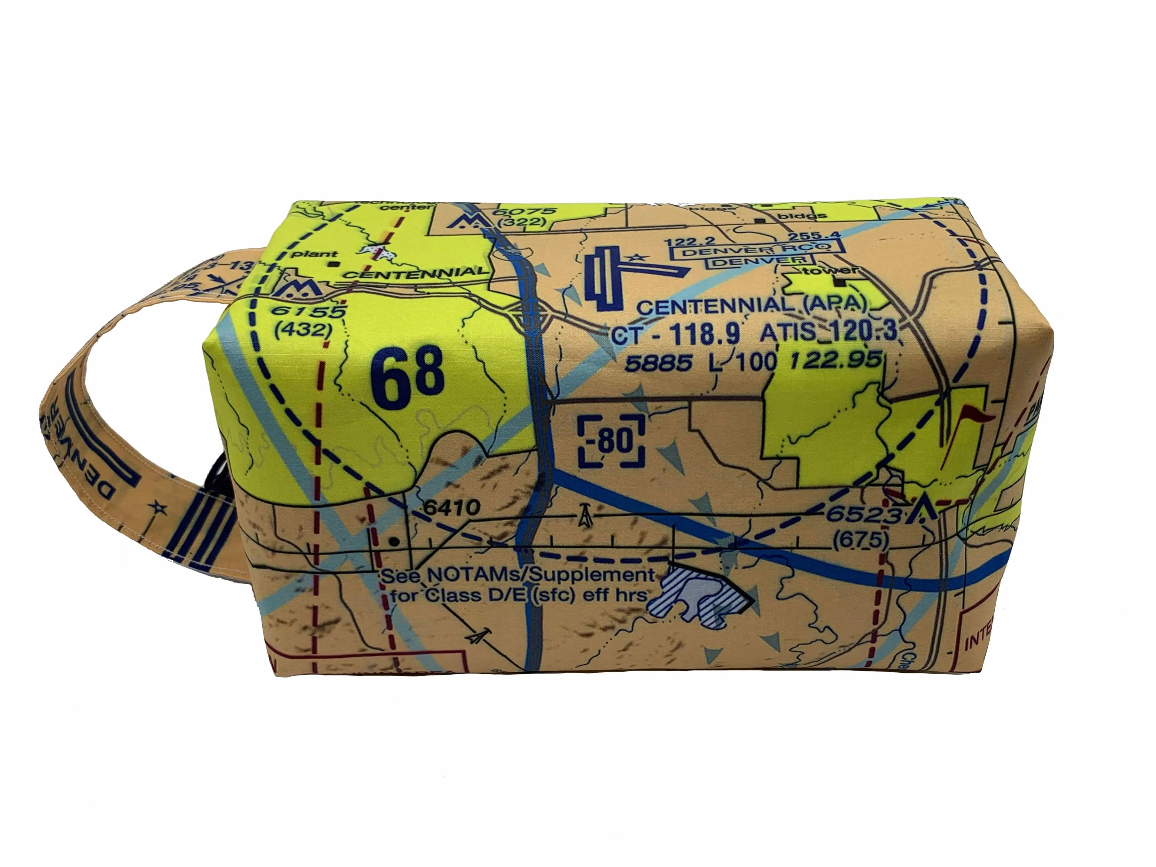 Pilot Dopp Kit & Toiletry Bag - Choose your VFR Terminal Area Chart