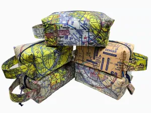 Pilot Dopp Kit & Toiletry Bag - Choose your VFR Terminal Area Chart