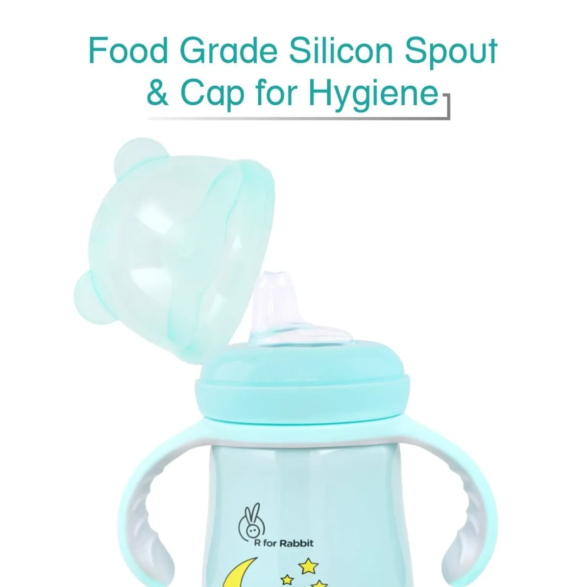 R for Rabbit Steebo Crecent Spout Cup- Blue