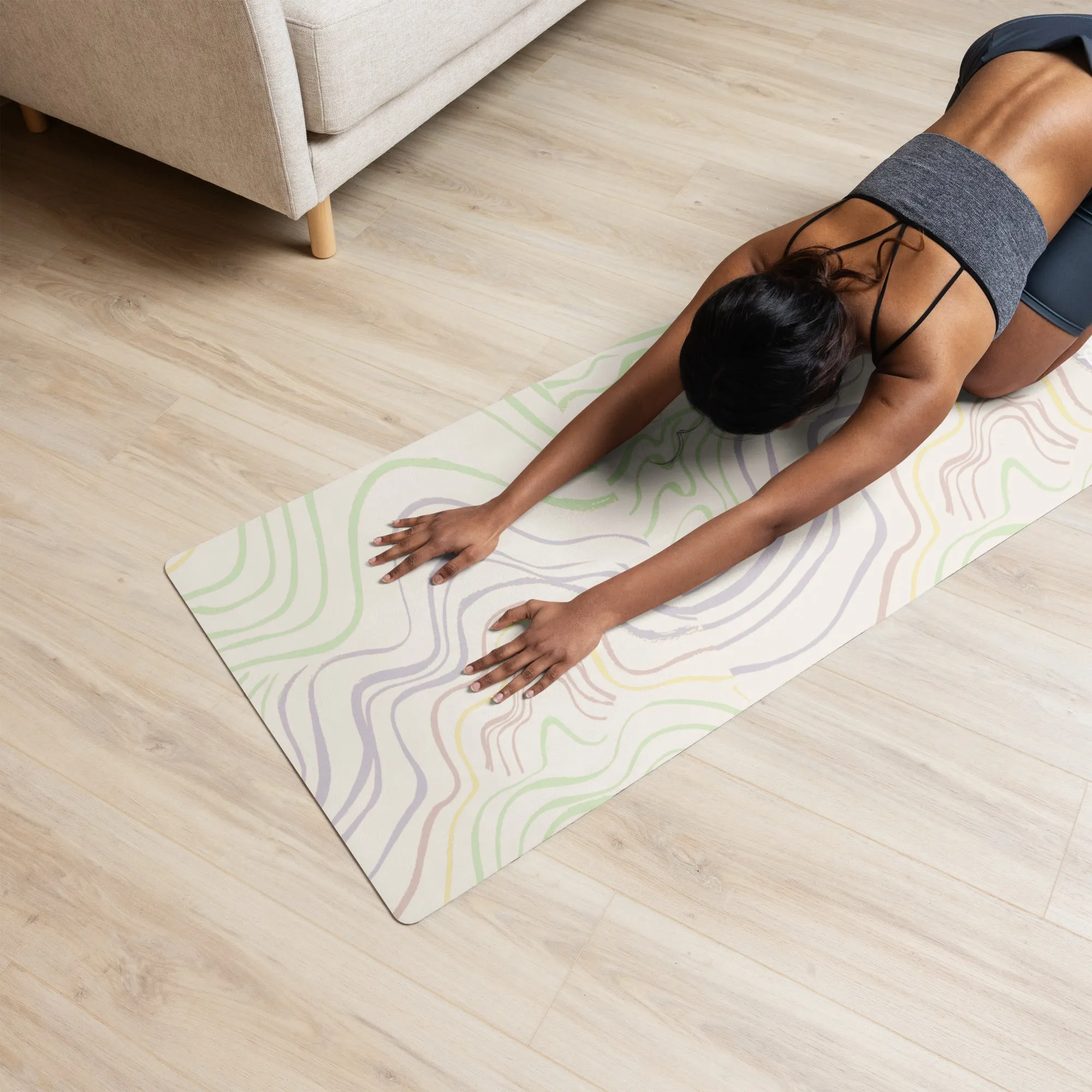 Sixties Swirl Yoga Mat