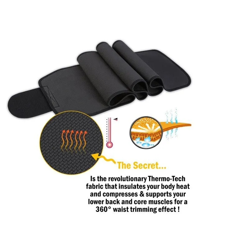 Slimming Waist Trainer Sweet Sweat Waist Trimmer Fitness Belt Adjustable