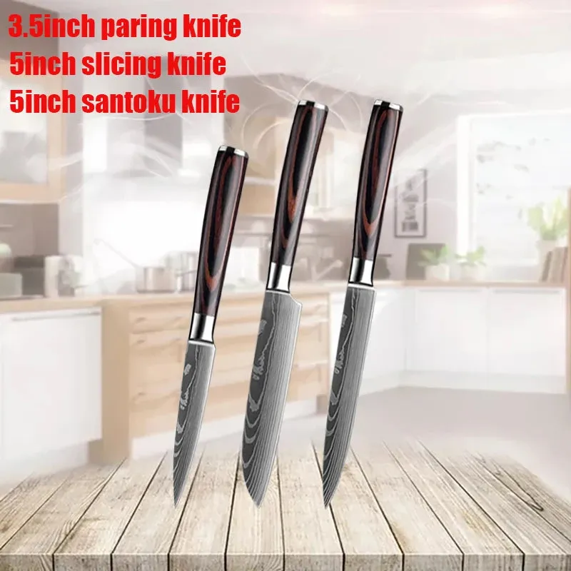 Stainless Steel Kitchen Knives Set