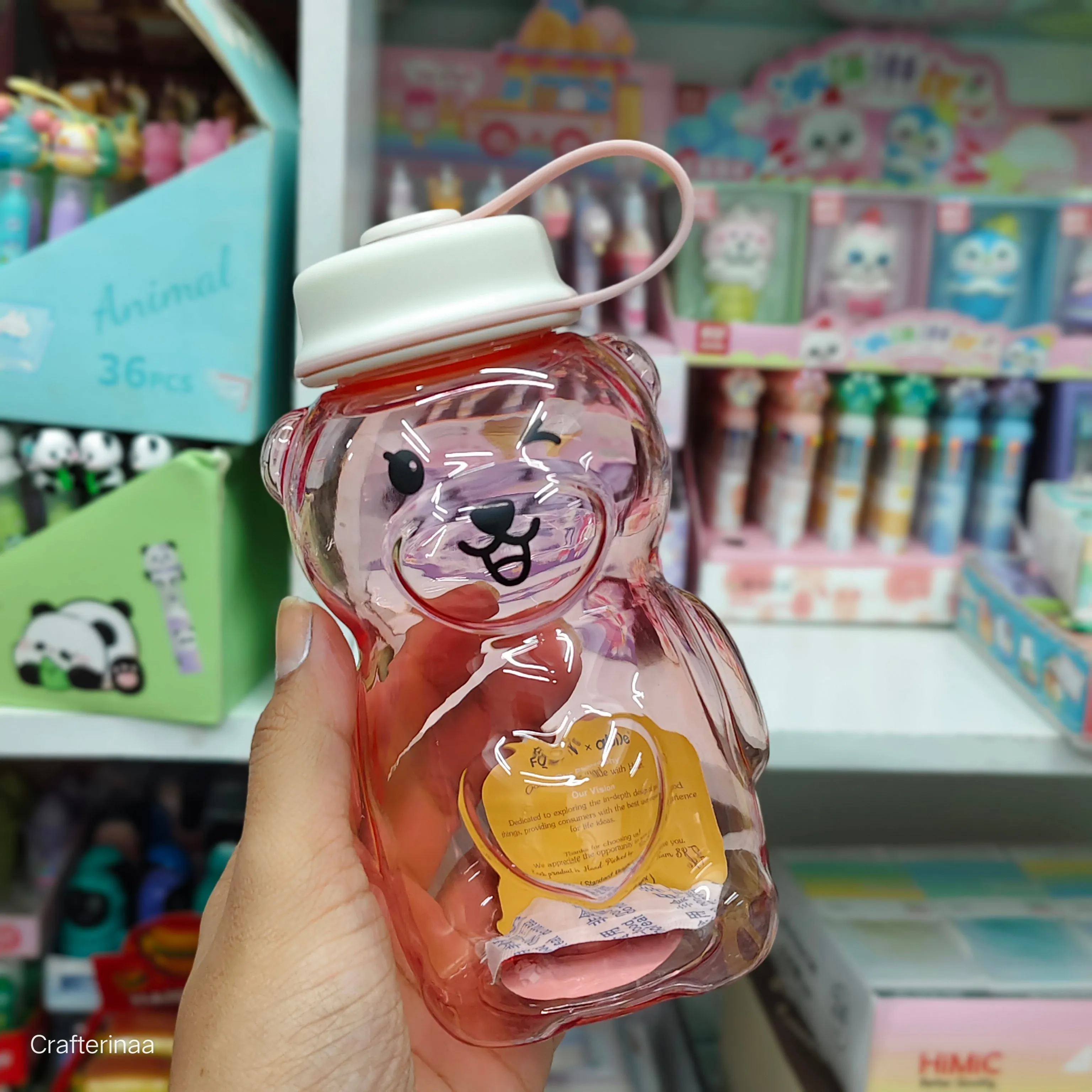 Teddy sipper bottles with cute teddy charm