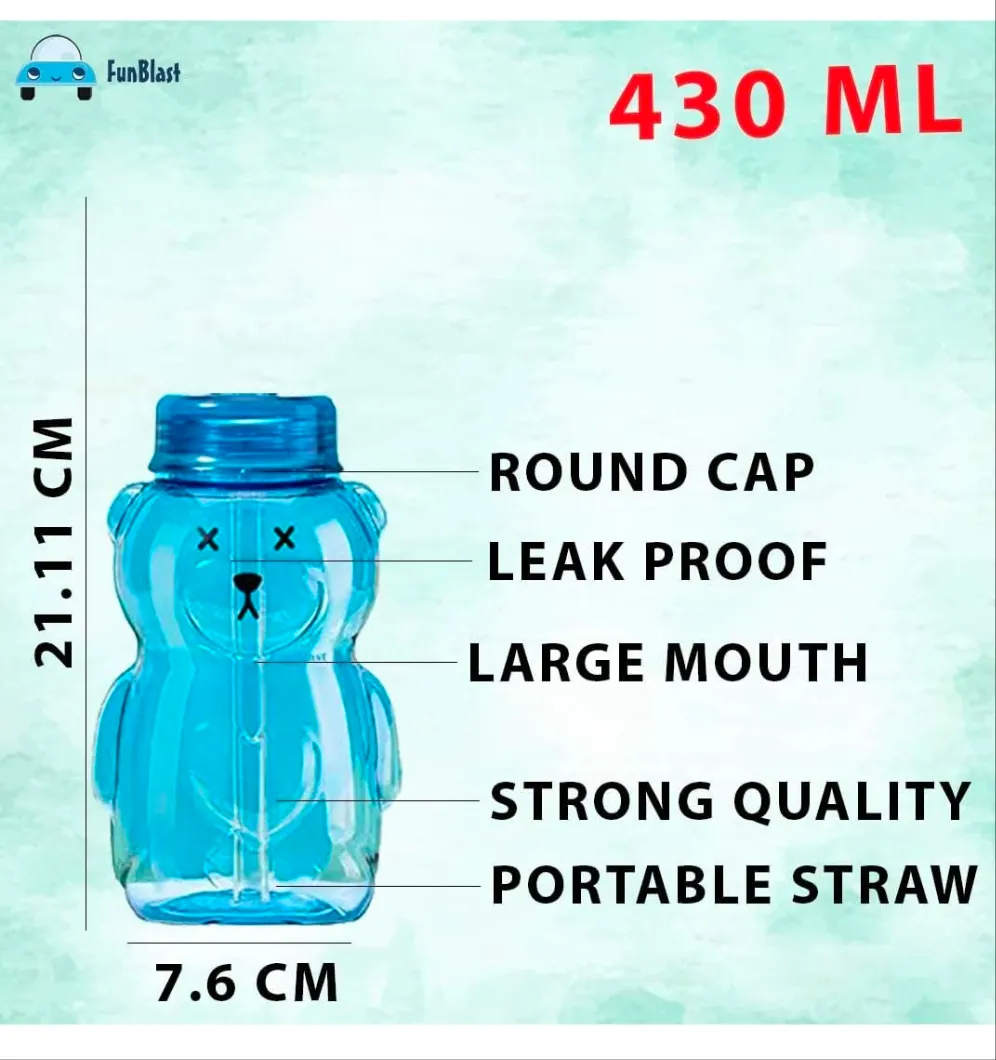 Teddy sipper bottles with cute teddy charm