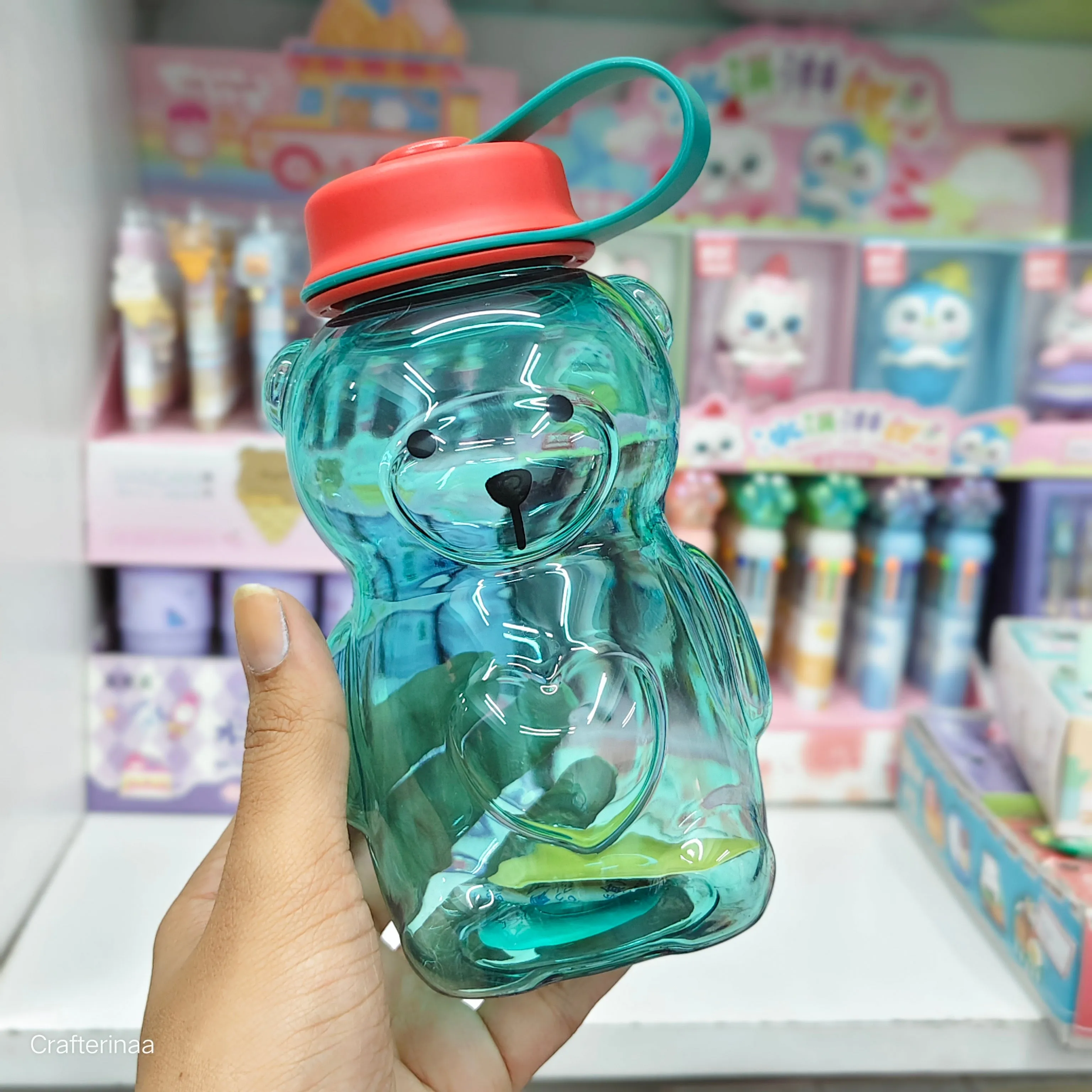Teddy sipper bottles with cute teddy charm