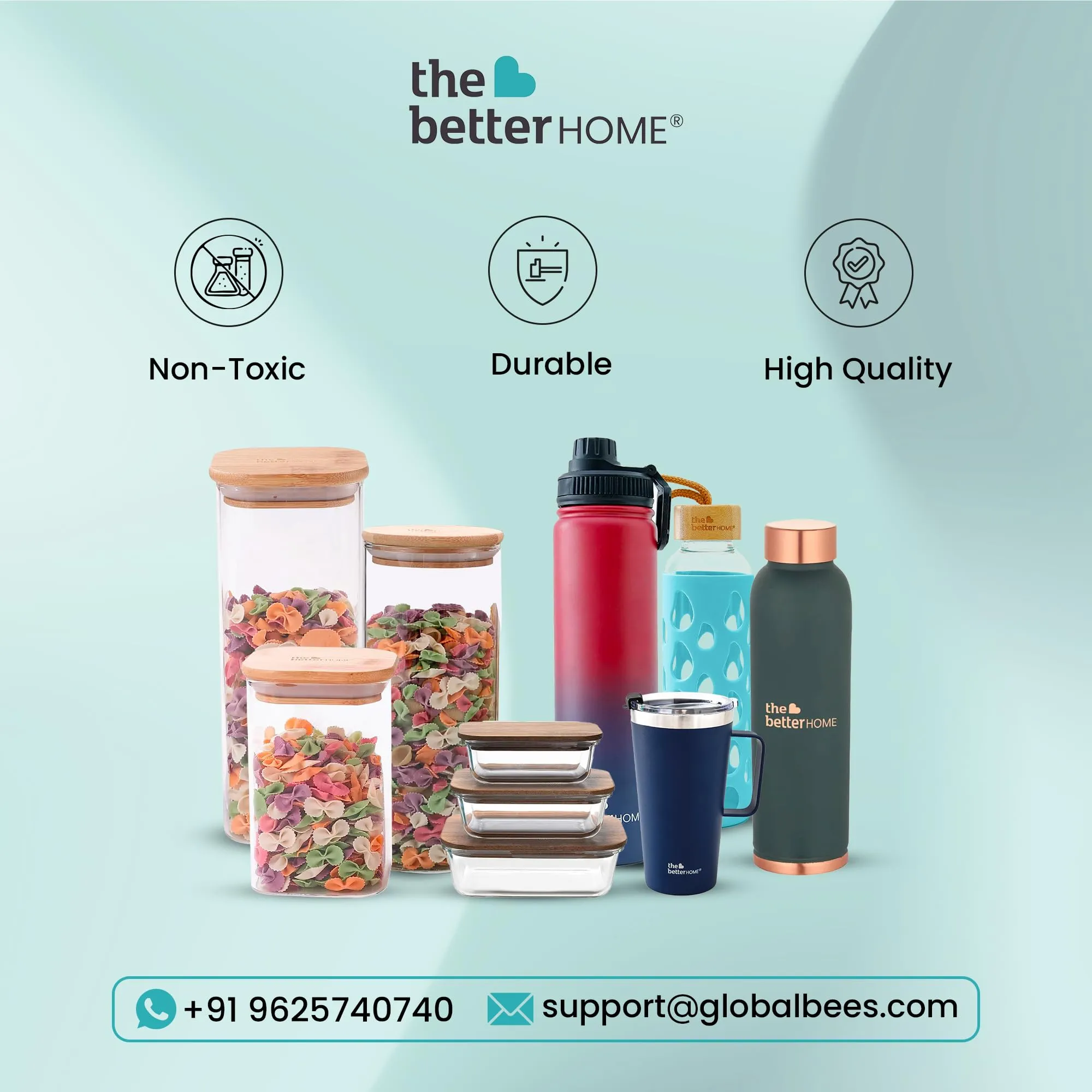 The Better Home Insulated Stainless Steel Water Bottle with Bamboo Lid 500 Ml |Non-Toxic & BPA Free Water Bottle for Home Office Kids| Hot for 18 Hours,Cold for 24 Hours|Rust-Free & Leak-Proof Bottle