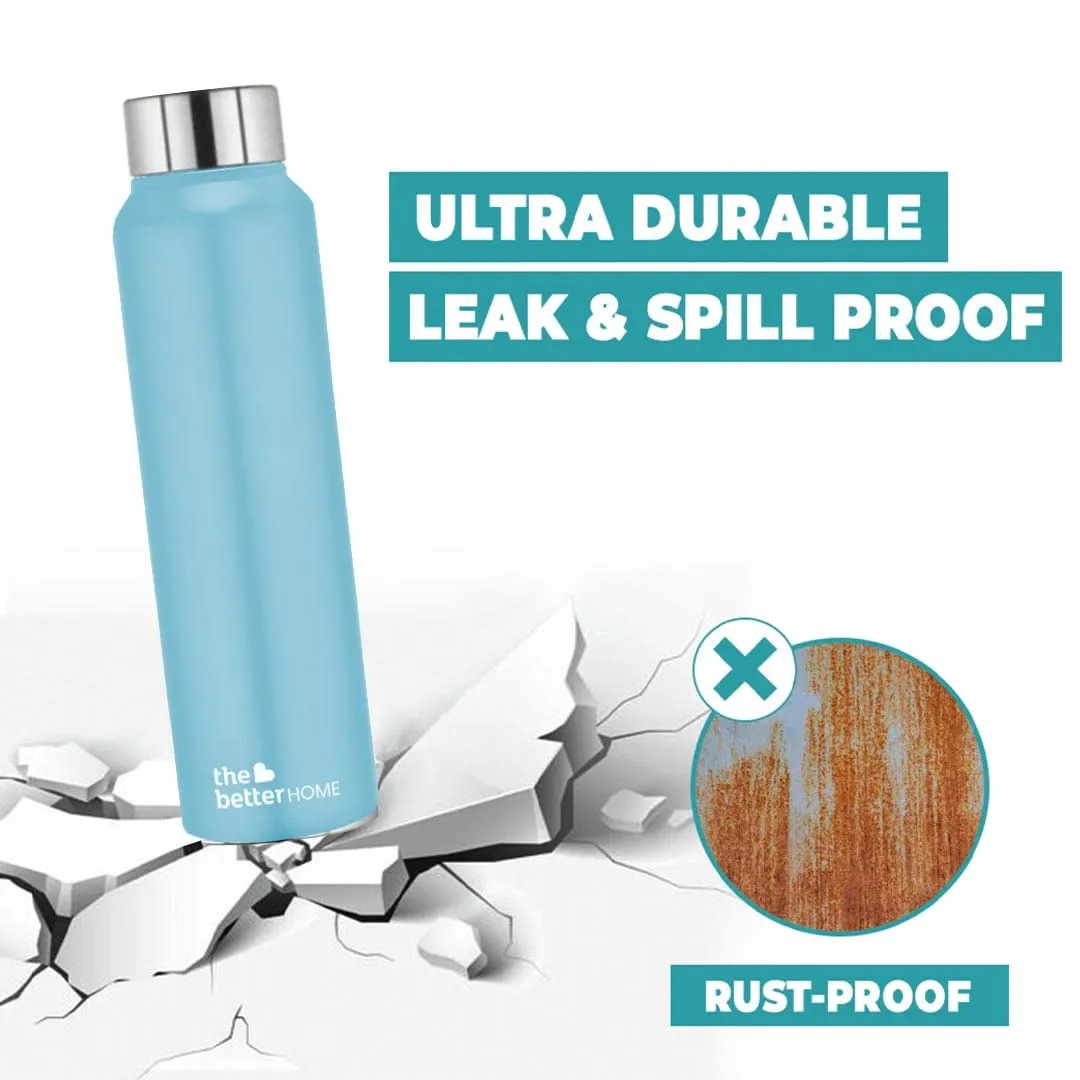 The Better Home Stainless Steel Water Bottle 1 Litre | Leak Proof, Durable & Rust Proof | Non-Toxic & BPA Free Steel Bottles 1  Litre | Eco Friendly Stainless Steel Water Bottle (Pack of 100)