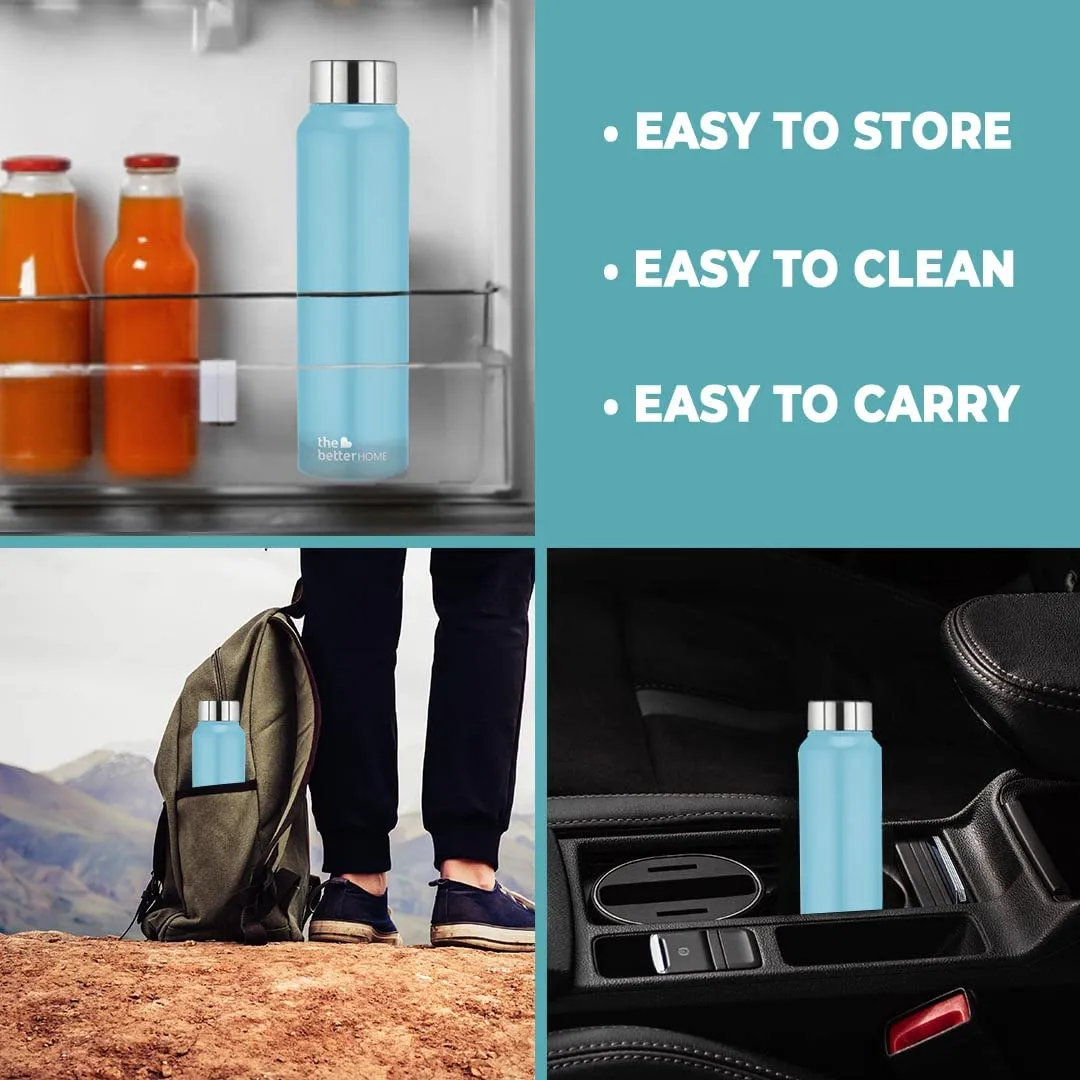 The Better Home Stainless Steel Water Bottle 1 Litre | Leak Proof, Durable & Rust Proof | Non-Toxic & BPA Free Steel Bottles 1  Litre | Eco Friendly Stainless Steel Water Bottle (Pack of 100)