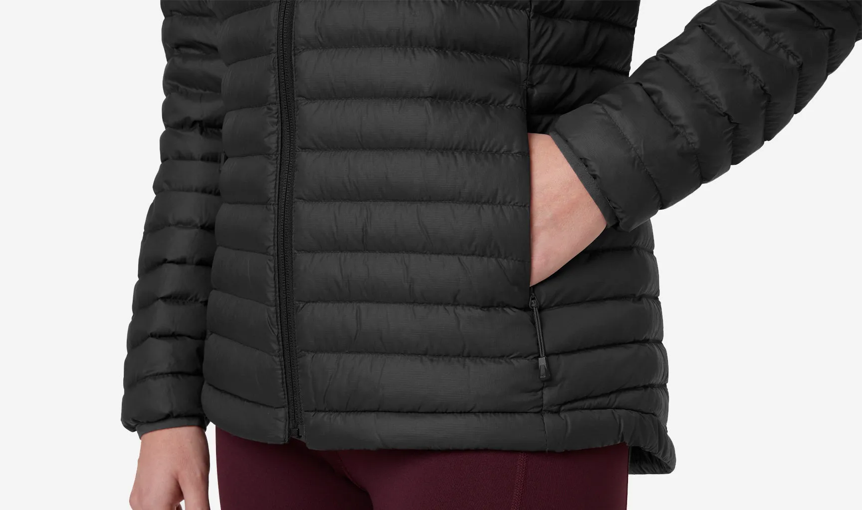 W SIRDAL HOODED INSULATOR JACKET, Black